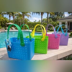 VIRAL Colorful Tote Bags Set